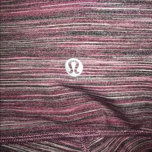 Lululemon pink, grey, and white leggings, size 4